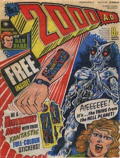 Judge Dredd — first appearance cover