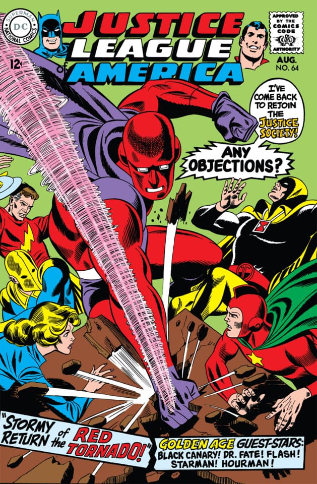 Red Tornado — first appearance cover